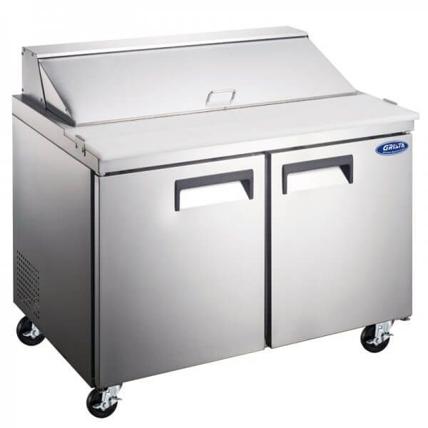 Grista GRSL-2D, Salad Sandwich Prep Table - 2 Door, 12 Cu. Ft., 47 In