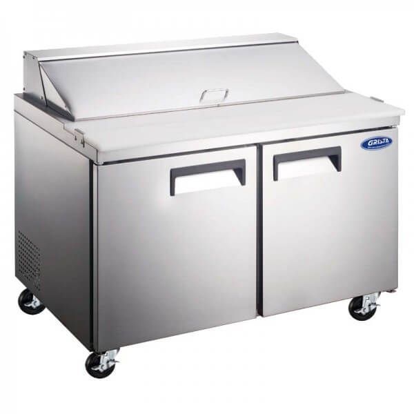 Grista GRSL-2D/60, Salad Sandwich Prep Table - 2 Door, 15 Cu. Ft., 60 In
