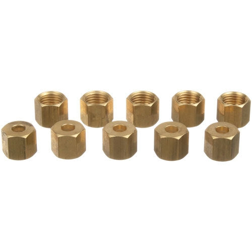 Allpoints 263648, NUT, COMPRESSION, 3/16" (10/Pk)