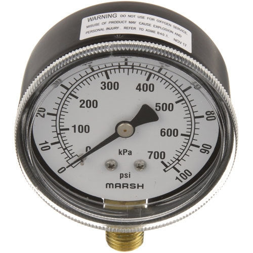 Hobart 00-277915, PRESSURE GAUGE 2-1/2, 0-100PSI