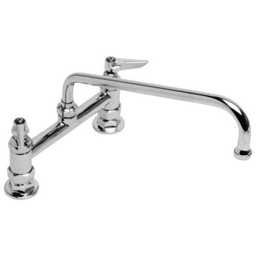 T&S Brass 0221, FAUCET 8" CTR DECK 12" NOZ