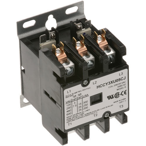 Cleveland KE50750-5, CONTACTOR 3P 50/65A 208/240V