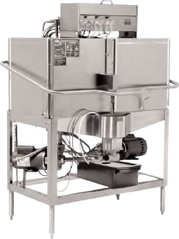 CMA CB, 80 Rack/Hr Corner Door Type, Low Temperature Chemical Sanitizing Double Rack Dishwasher, Left or Right Door Option