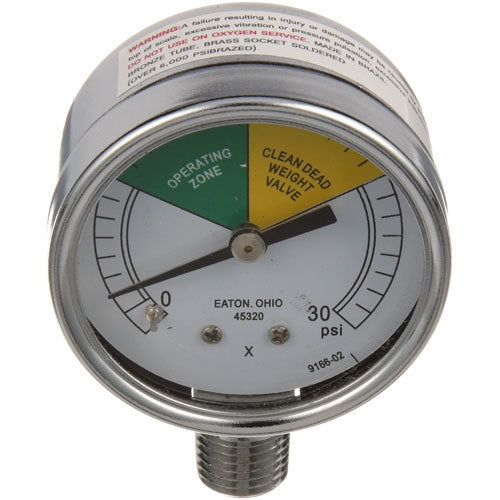 Henny Penny 16910, PRESS GAUGE, 0-30PSI , 2"DIAL, 1/4"MPT