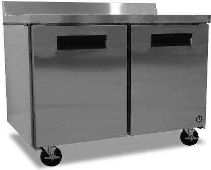 Hoshizaki WR48A, 48" 2 Solid Swing Door Worktop Refrigerator