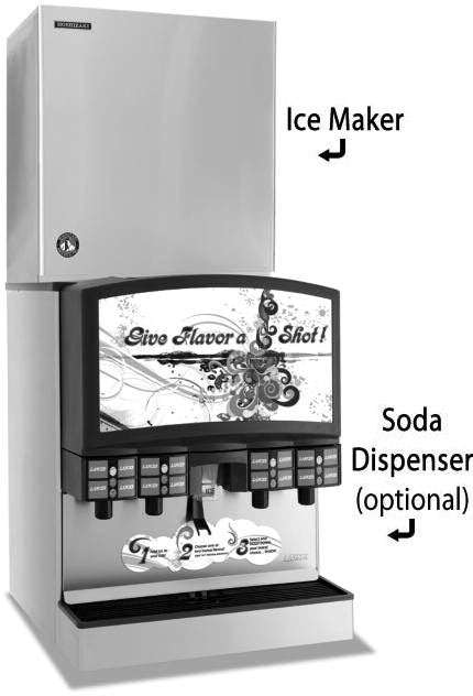 Hoshizaki FS-1501MLJ-C, 1386 Lbs Ice/24Hr Cublet Flake Ice Machine, Remote Air Cooled Serenity Series