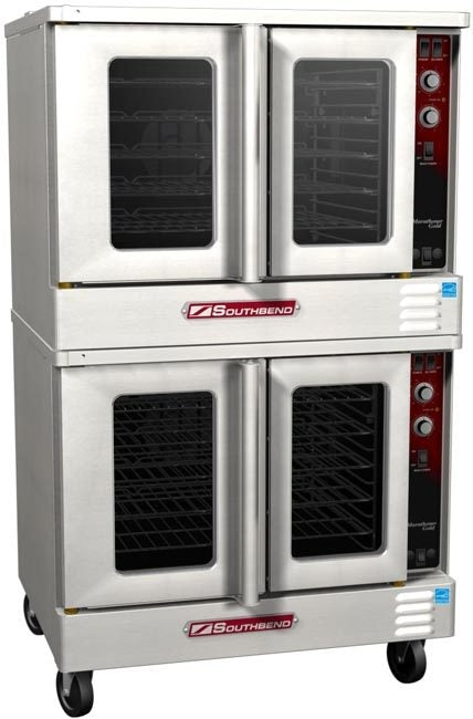 Southbend GS/25SC, 180,000 Btu Gas Double Deck Convection Oven w/ Solid State Controls (Standard Depth)