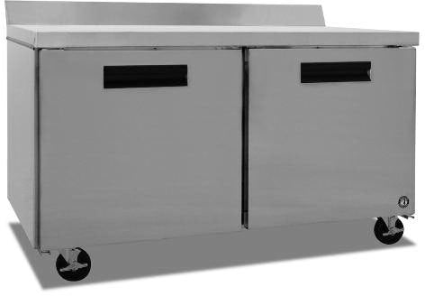 Hoshizaki WR60A, 60" 2 Solid Swing Door Worktop Refrigerator