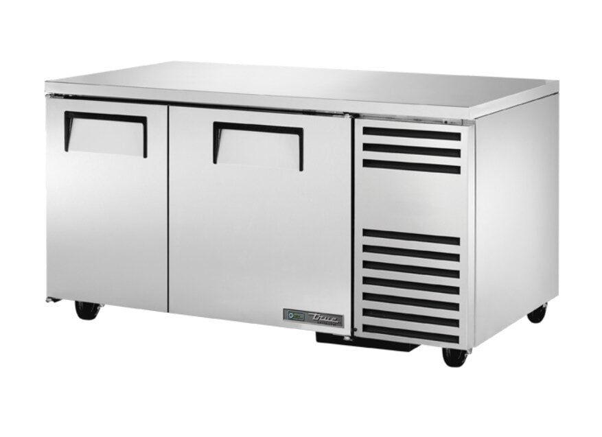 True TUC-60-32-HC, 45" 2 Solid Swing Door Deep Undercounter Refrigerator