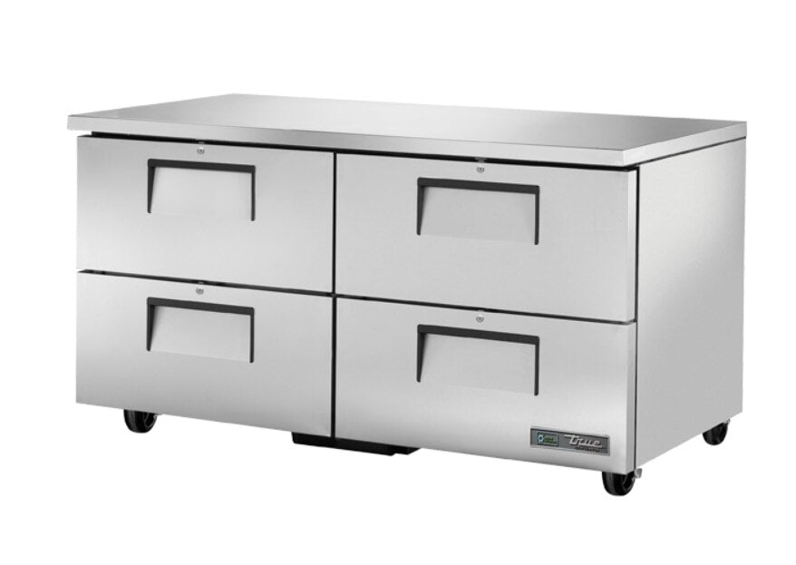 True TUC-60D-4-HC, 60" 4 Solid Drawer Undercounter Refrigerator