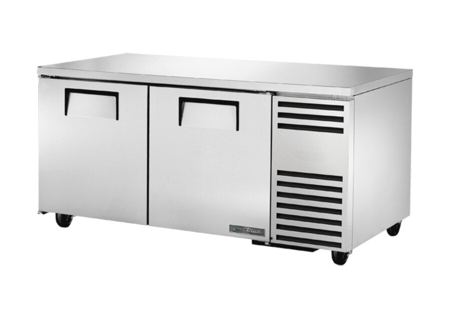 True TUC-67-HC, 67" 2 Solid Swing Door Deep Undercounter Refrigerator