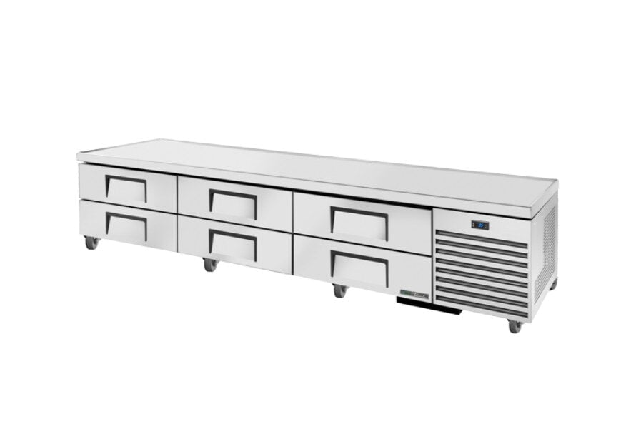 True TRCB-110-HC, 110" 6 Drawer Refrigerated Chef Base