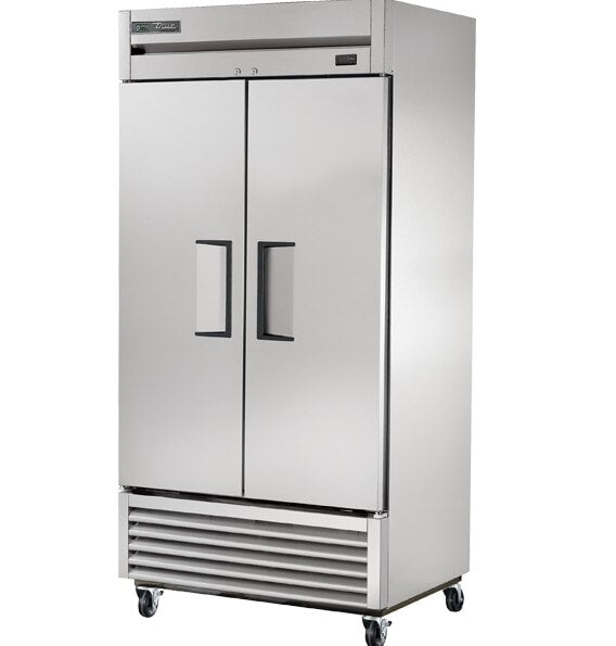 True TS-35-HC, 40" 2 Solid Swing Door Reach-In Refrigerator, 300 Series