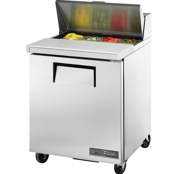 True TSSU-27-08-HC, 28" 1 Door Sandwich / Salad Prep Unit, includes (8) 1/6 size pans