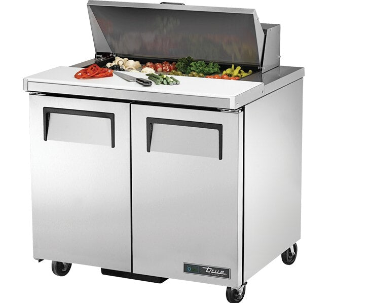 True TSSU-36-08-HC, 36" 2 Door Sandwich / Salad Prep Unit, includes (8) 1/6 size pans