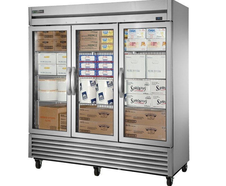 True TS-72FG-HC~FGD01, 3 Door, Swing Glass Door Reach-In Freezer