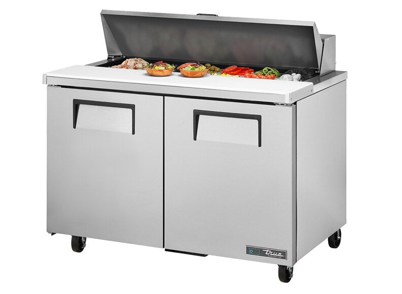 True TSSU-48-12-HC, 48" 2 Door Sandwich / Salad Prep Unit, includes (12) 1/6 size pans