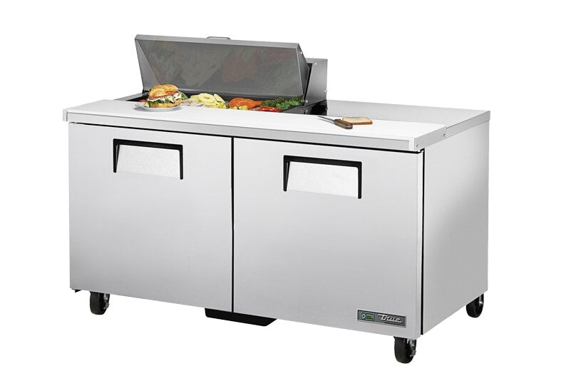 True TSSU-60-08-HC, 60" 2 Door Sandwich / Salad Prep Unit, includes (8) 1/6 size pans