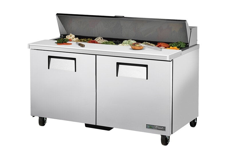 True TSSU-60-16-HC, 60" 2 Door Sandwich / Salad Prep Unit, includes (16) 1/6 size pans