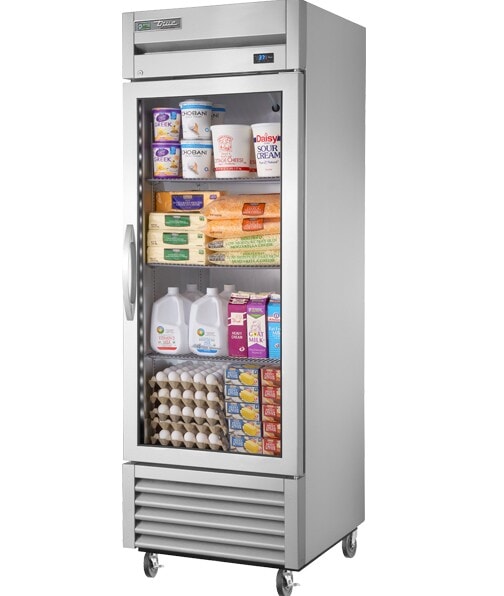 True TS-23G-HC~FGD01, 27" 1 Glass Swing Door Reach-In Refrigerator, 300 Series