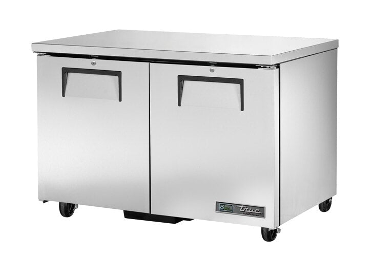 True TUC-48-HC, 48" 2 Solid Swing Door Undercounter Refrigerator