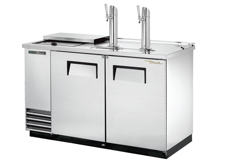 True TDD-2CT-S-HC, 59" Wide Stainless Steel Club Top Direct Draw Beer Dispenser