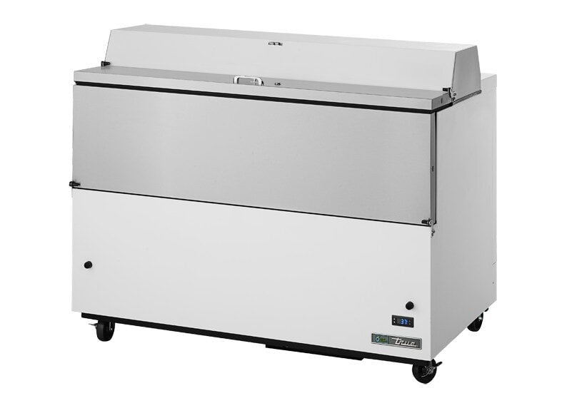 True TMC-49-HC, 49" 2 Door Single Sided Milk Cooler, 12 Crate Capacity