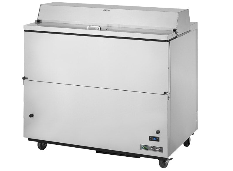 True TMC-49-S-HC, 49" 2 Door Single Sided Milk Cooler, 12 Crate Capacity