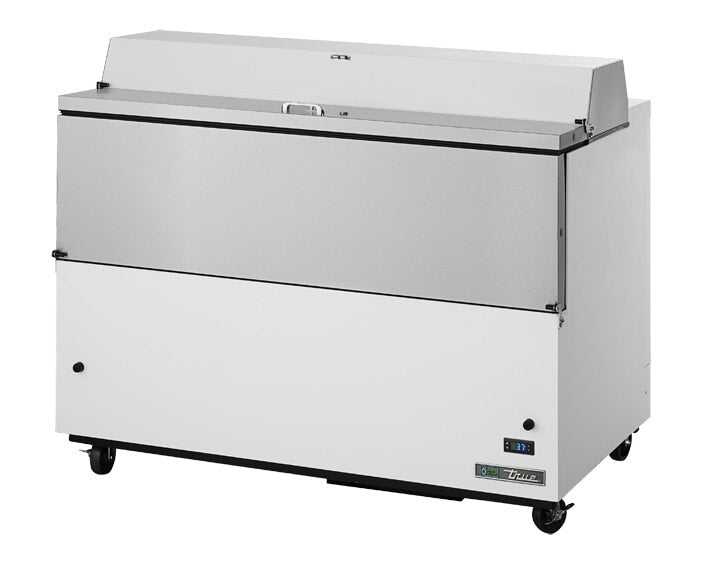 True TMC-49-SS-HC, 49" 2 Door Single Sided Milk Cooler, 12 Crate Capacity