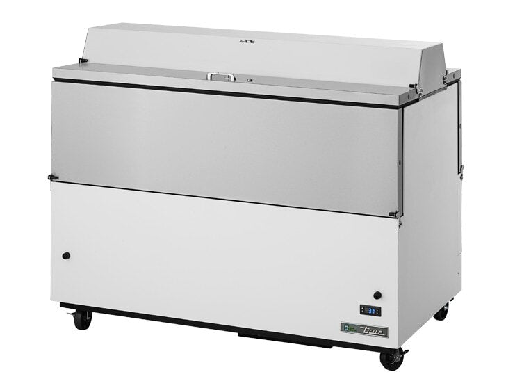 True TMC-58-DS-HC, 58" 2 Door Dual Sided Milk Cooler, 16 Crate Capacity