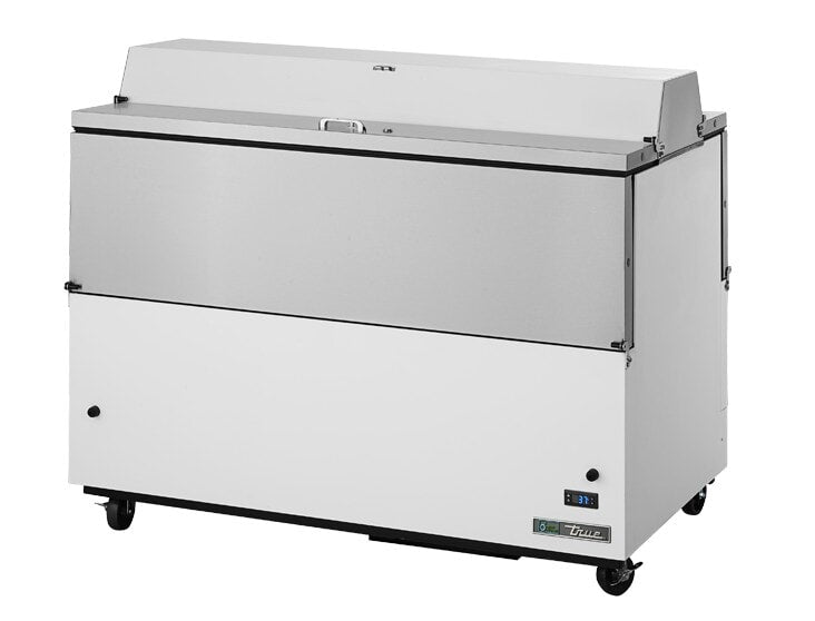 True TMC-58-DS-SS-HC, 58" 2 Door Dual Sided Milk Cooler, 16 Crate Capacity