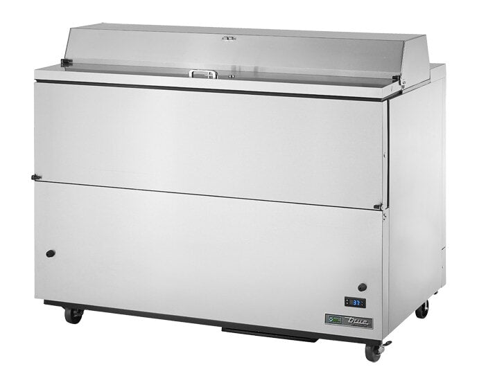 True TMC-58-S-SS-HC, 58" 2 Door Single Sided Milk Cooler, 16 Crate Capacity