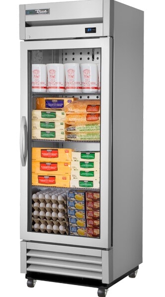 True T-19G-HC~FGD01, 27" 1 Glass Swing Door Reach-In Refrigerator
