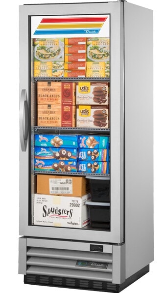 True T-12FG-HC~FGD01, 1 Door, 12 cu ft Glass Door Reach-In Freezer