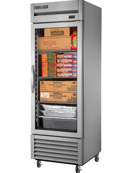 True T-23FG-HC~FGD01, 1 Door, 23 cu ft Glass Door Reach-In Freezer