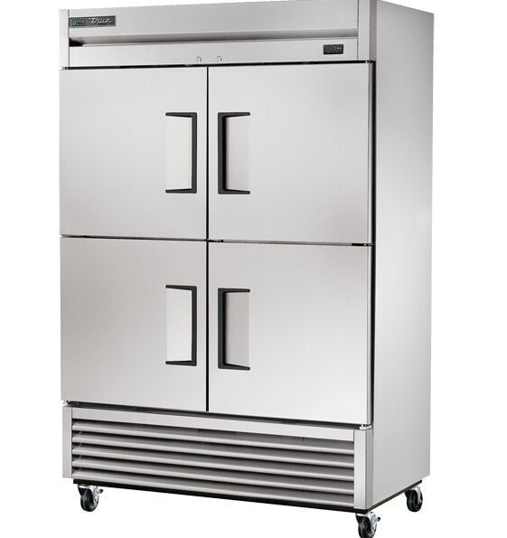 True T-49F-4-HC, 4 Half Door, Reach-In Freezer