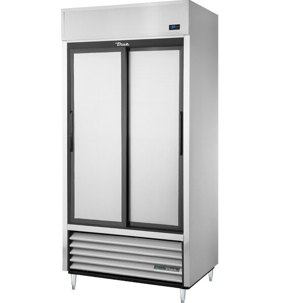 True TSD-33-HC, 40" 2 Solid Slide Door Reach-In Refrigerator