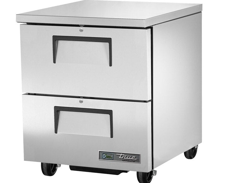 True TUC-27D-2-HC, 27" 2 Solid Drawer Undercounter Refrigerator
