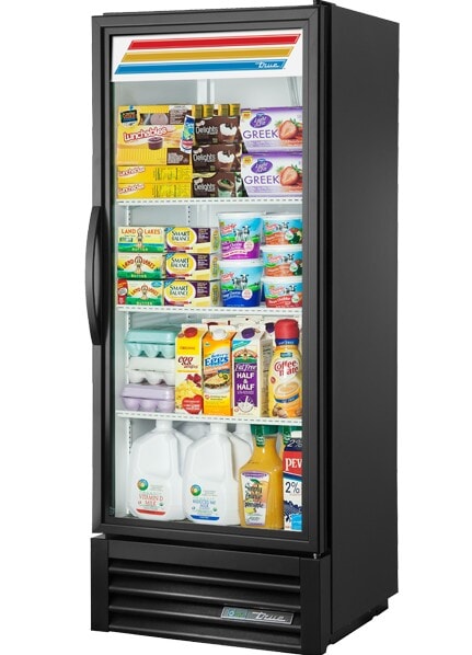 True GDM-12-HC~TSL01, 1 Door, Glass Swing Door Refrigerator