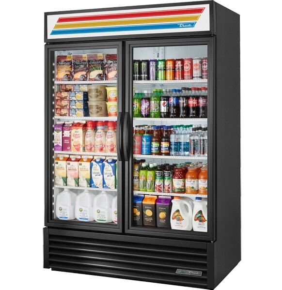 True GDM-49-HC~TSL01, 2 Door, Glass Swing Door Refrigerator
