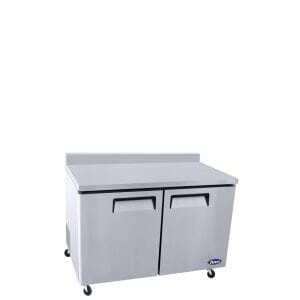 Atosa MGF8409GR, 48" 2 Solid Swing Door Worktop Refrigerator