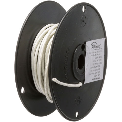 Mavrik 381312, High Temperature Wire, 14 ga White, SF2, 50 ft Roll