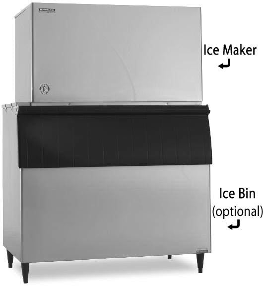 Hoshizaki KM-1601SWJ3, 1671 lb ice/24Hr, Crescent Cube Ice Machine, Water Cooled Triple Phase