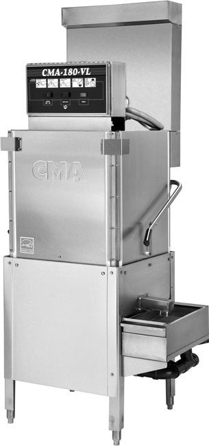 CMA CMA-180-VL TALL, 40 Racks/Hr, Tall 3 Door Single Rack High Tempature Ventless Dishwasher, 12000 watt booster heater