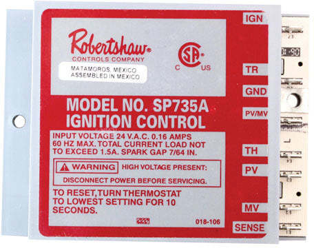 Frymaster 8073563, Ignition Control