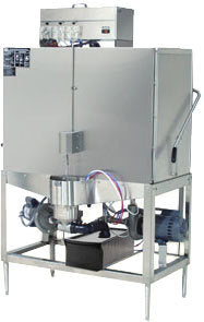 CMA S-B, 80 Rack/Hr Tall Straight Door Type, Double Rack Low Temperature Chemical Sanitizing Pot and Pan Dishwasher (Scullery)