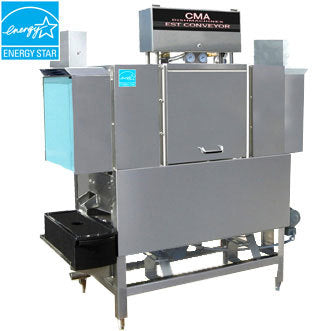 CMA EST-44L, 243 Racks/Hr, Low Temperature Chemical Sanitizing Conveyor Dishwasher