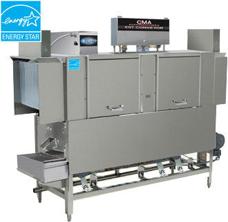 CMA EST-66H, 243 Racks/Hr, High Temperature Sanitizing Conveyor Dishwasher