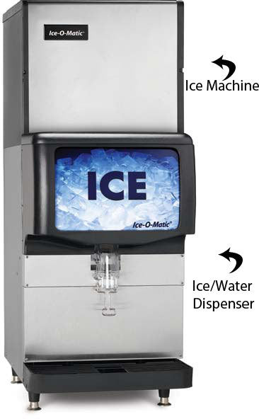 Ice-O-Matic IOD150, 150 lbs Countertop Ice / Water Dispenser