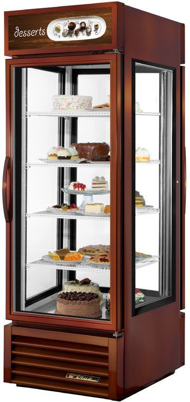 True G4SM-23PT-HC~TSL01, 27 1/2", 1 Front / 1 Back Door, Pass-Thru Glass Four Sided Refrigerator
